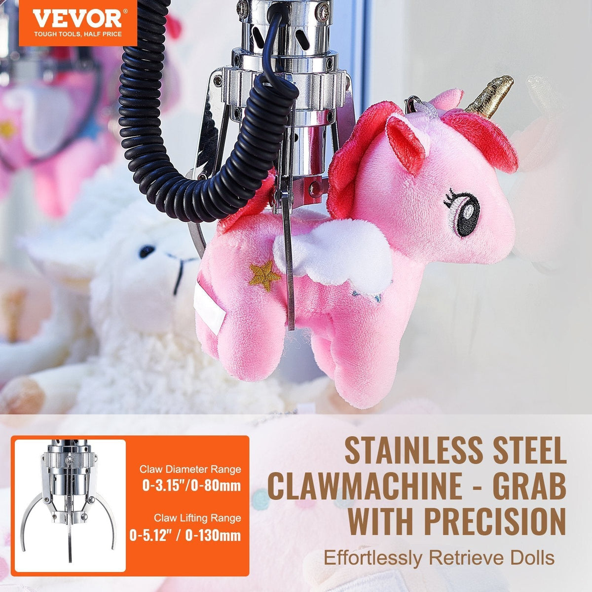 Mini Claw Machine: Countertop Prize Grabber with Lights and Sound
