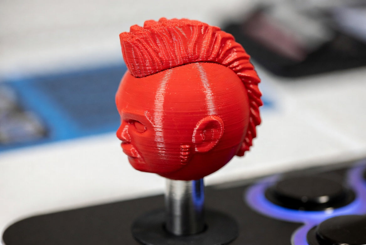WigSticks Crimson Hawk joystick topper — concept render