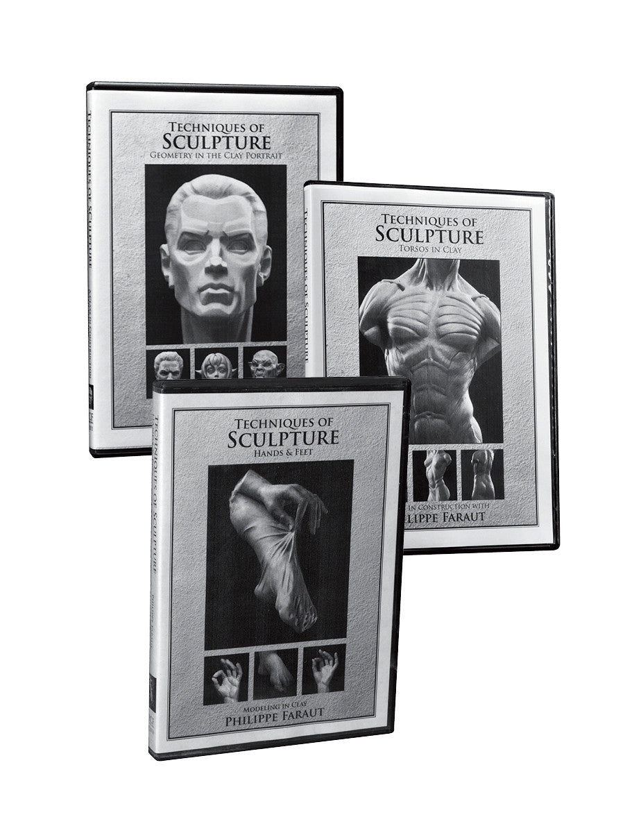 Philippe Faraut sculpting DVD - 3-DVD set: Techniques of Sculpture (4-6)