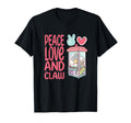 Claw Machine Arcade Game Peace Love T-Shirt - Minimalist Print Men Women