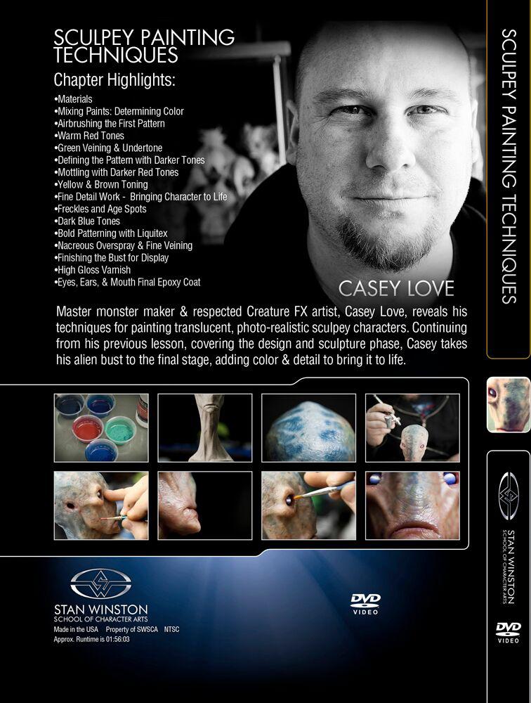 Sculpey Painting Techniques with Casey Love (Stan Winston School DVD)