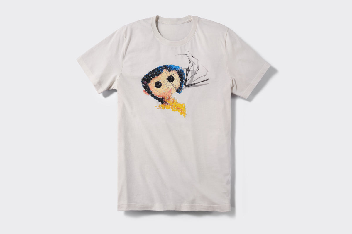Coraline Button Art official LAIKA t-shirt