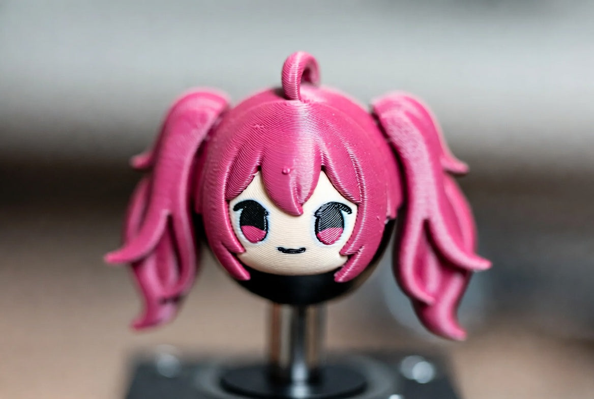 WigSticks Pink Sakura joystick topper — concept render