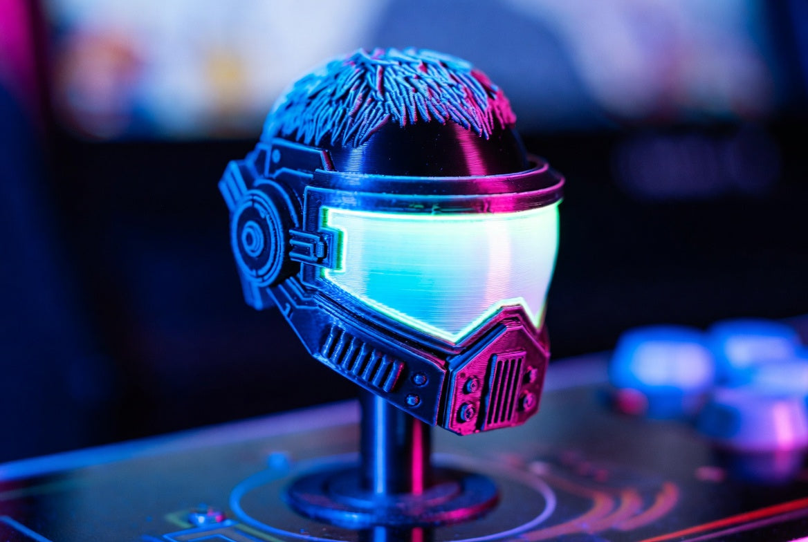 WigSticks Cyber Mask joystick topper — concept render