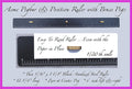 Black Beauty ultra-thin Acme peg bar ruler