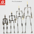 Pro 2.0 ball-and-socket armature kit with tie-downs