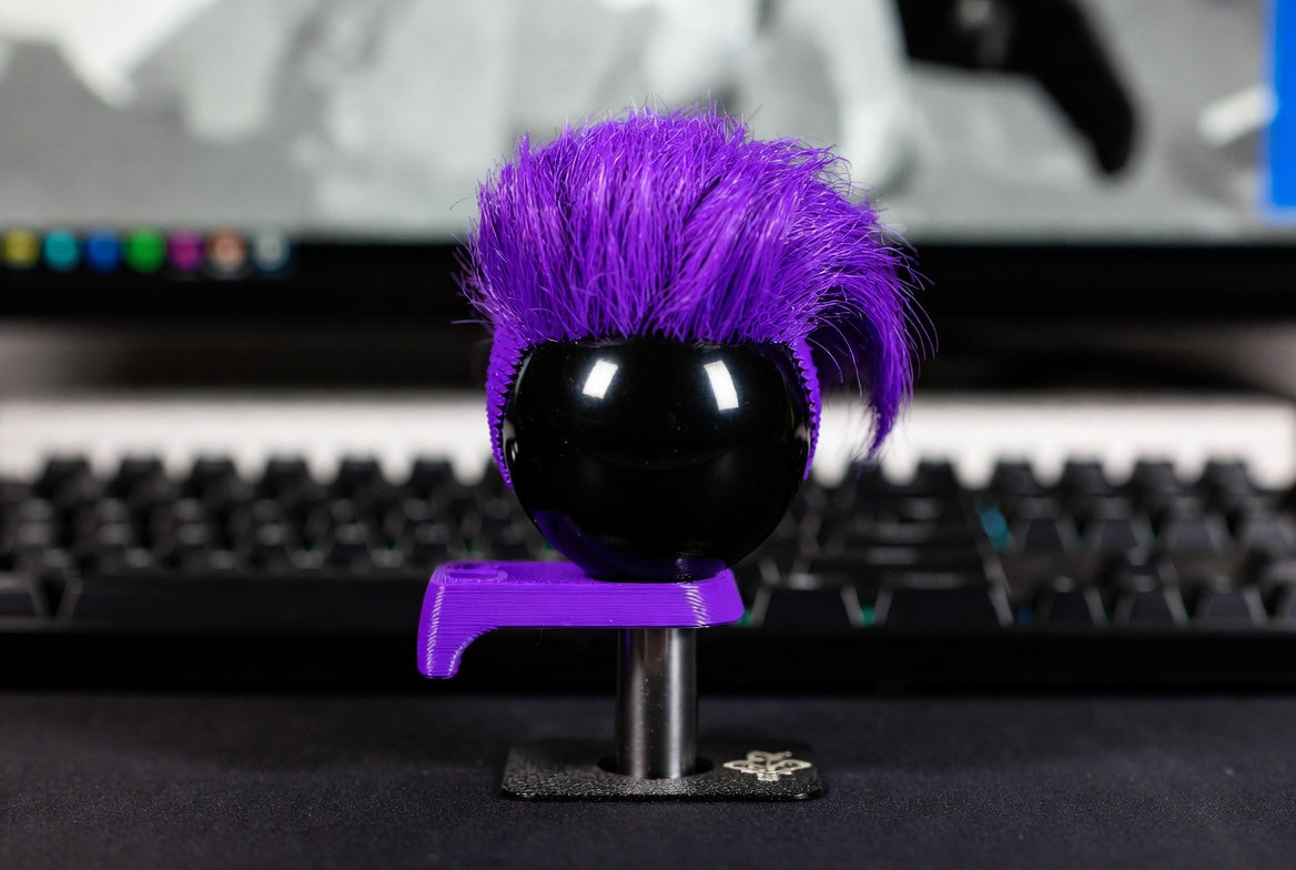 WigSticks Violet Shag joystick topper — concept render