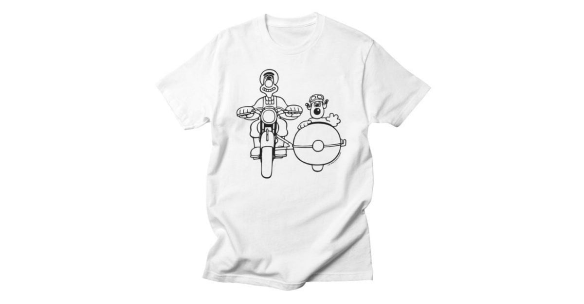 Wallace and Gromit Ride Along official Aardman t-shirt