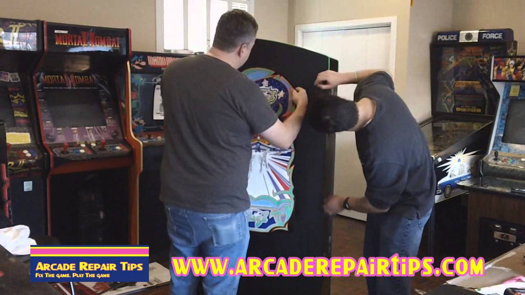 Arcade Repair Tips: installing artwork on an arcade cabinet (Volume 4)