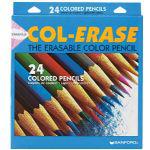 Col-Erase erasable color pencils, 24-color set