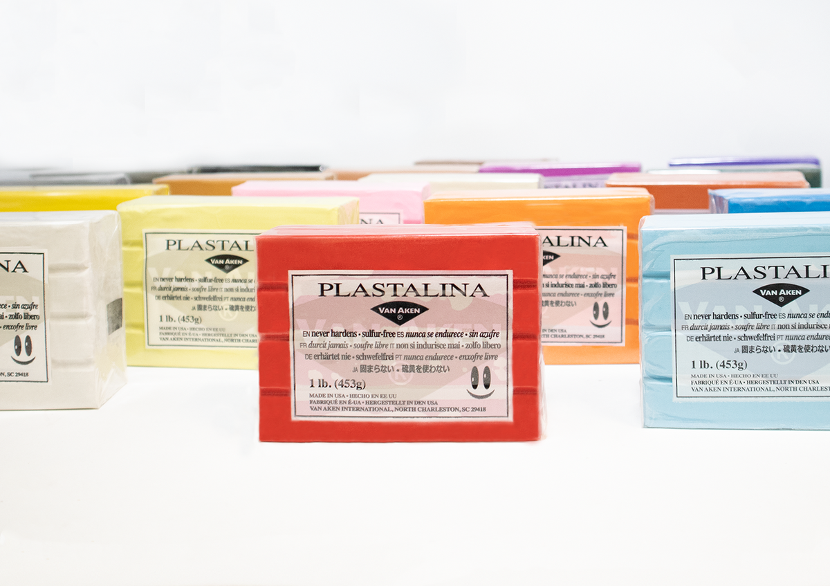 Van Aken Plastalina 1 lb modeling clay bar