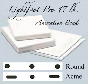 12 field Acme-punched animation paper, 17 lb