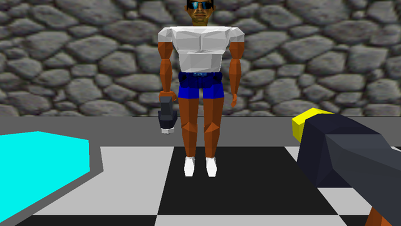 Dactyl Nightmare 2 running in MallVR